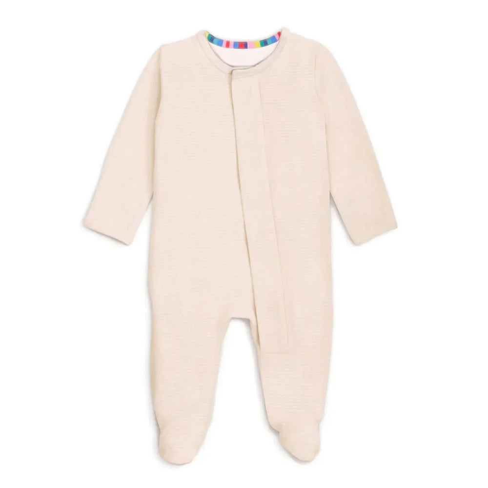 Blush Magnetic Footie Romper , Blush Magnetic Footie Romper - Newborn