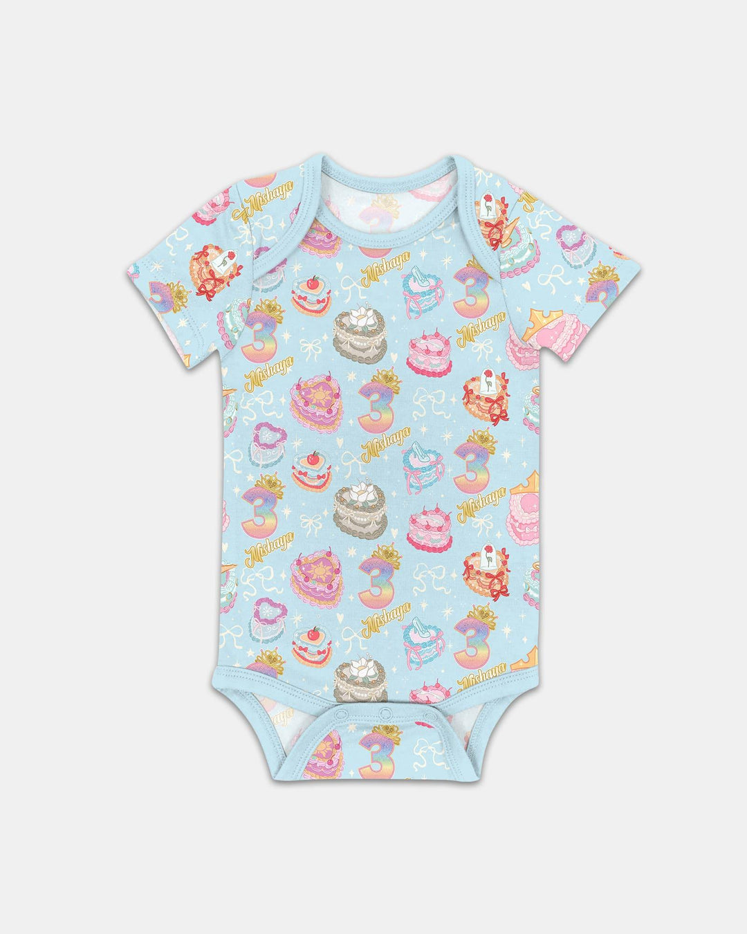 Custom Princess Baby Birthday Bamboo Bodysuit