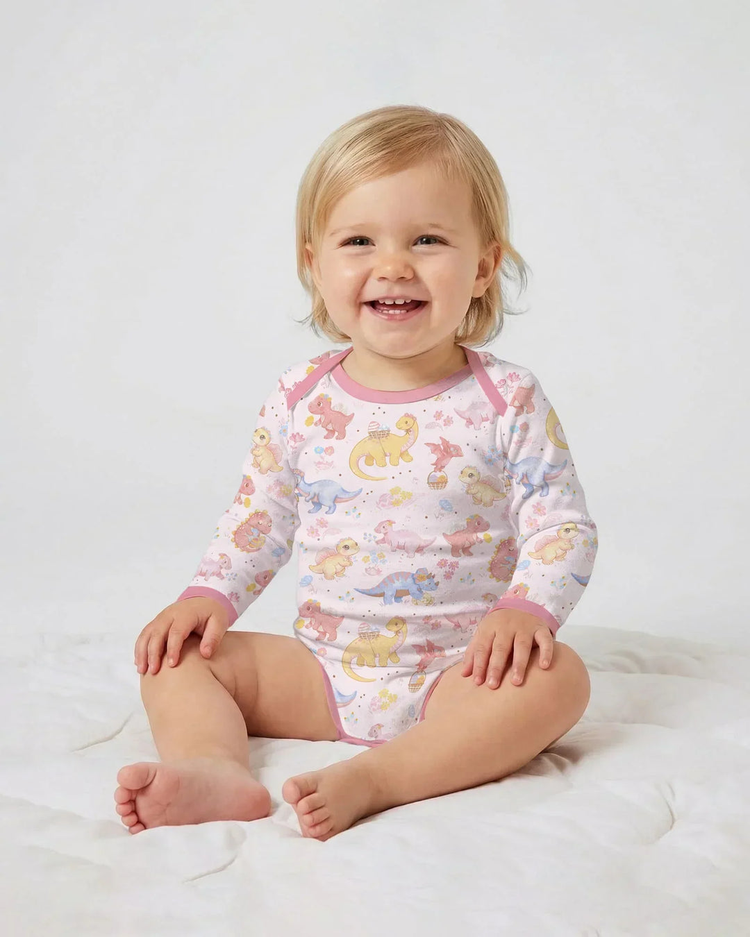 Dino Easter Bamboo Bodysuit