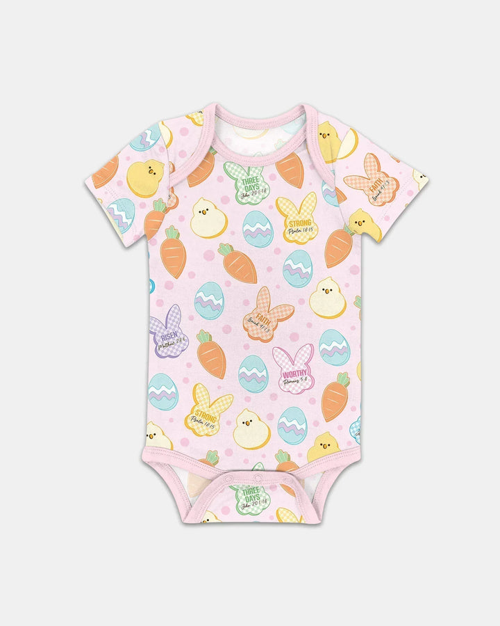 Easter Christian Bunny Bamboo Bodysuit