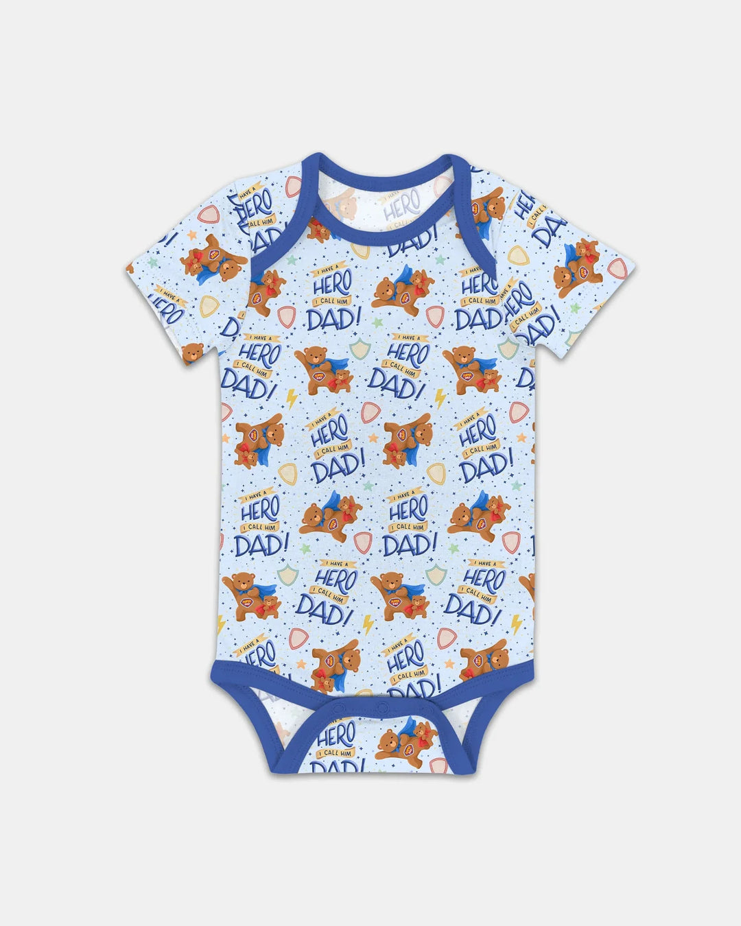 I Have A Hero Daddy & Me Matching Bamboo Bodysuit