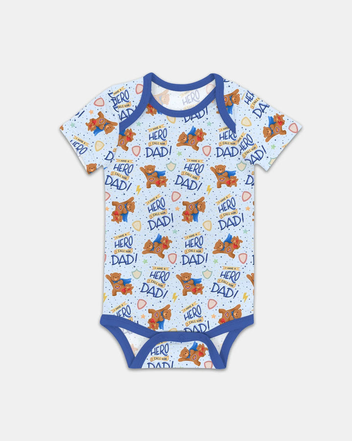 I Have A Hero Daddy & Me Matching Bamboo Bodysuit