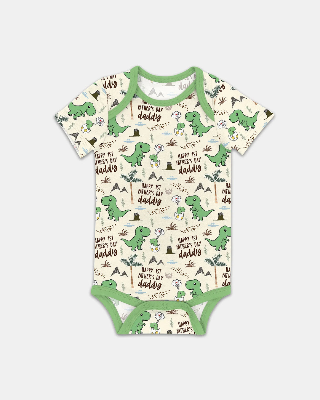 First Father's Day Daddysaurus Bamboo Bodysuit