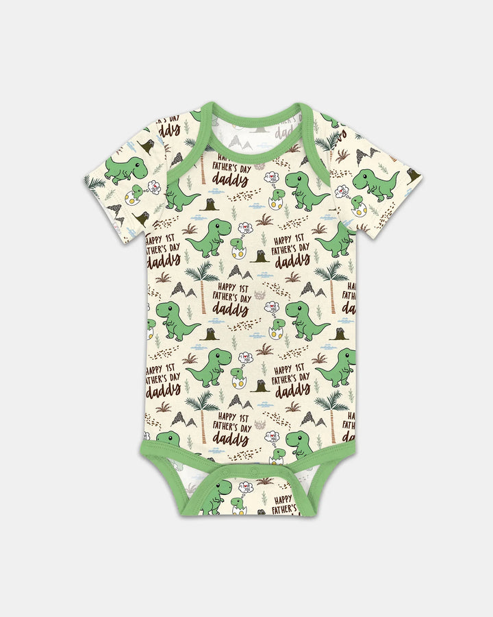 First Father's Day Daddysaurus Bamboo Bodysuit