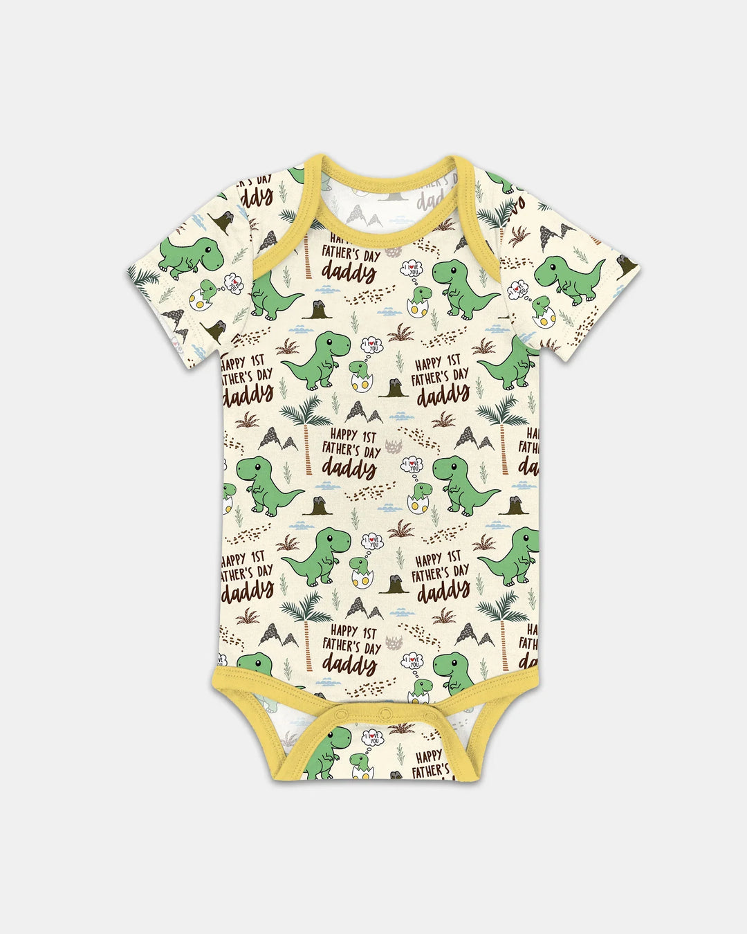 First Father's Day Daddysaurus Bamboo Bodysuit
