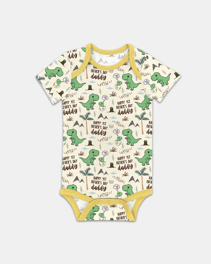 First Father's Day Daddysaurus Bamboo Bodysuit