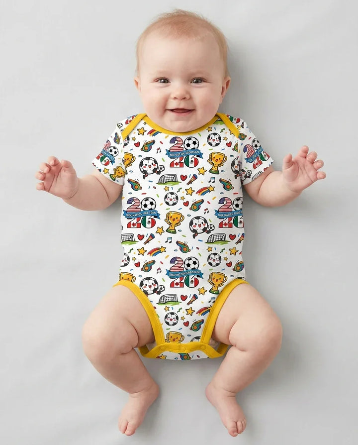 Soccer Fever 2026 Family Matching Bamboo Bodysuit