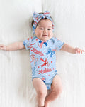 Girly Patriotic Bamboo Bodysuit