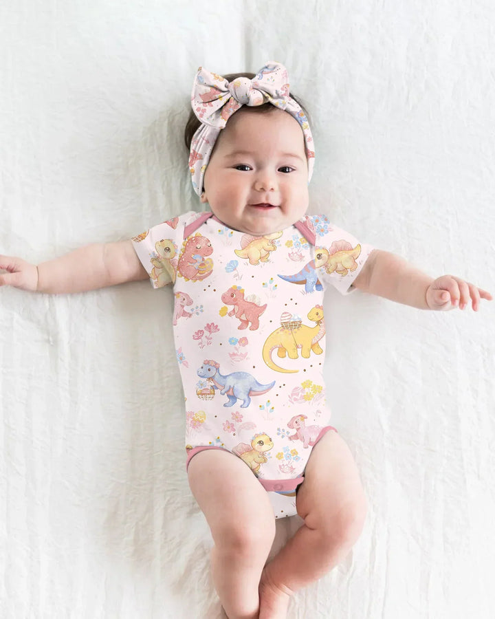 Dino Easter Bamboo Bodysuit