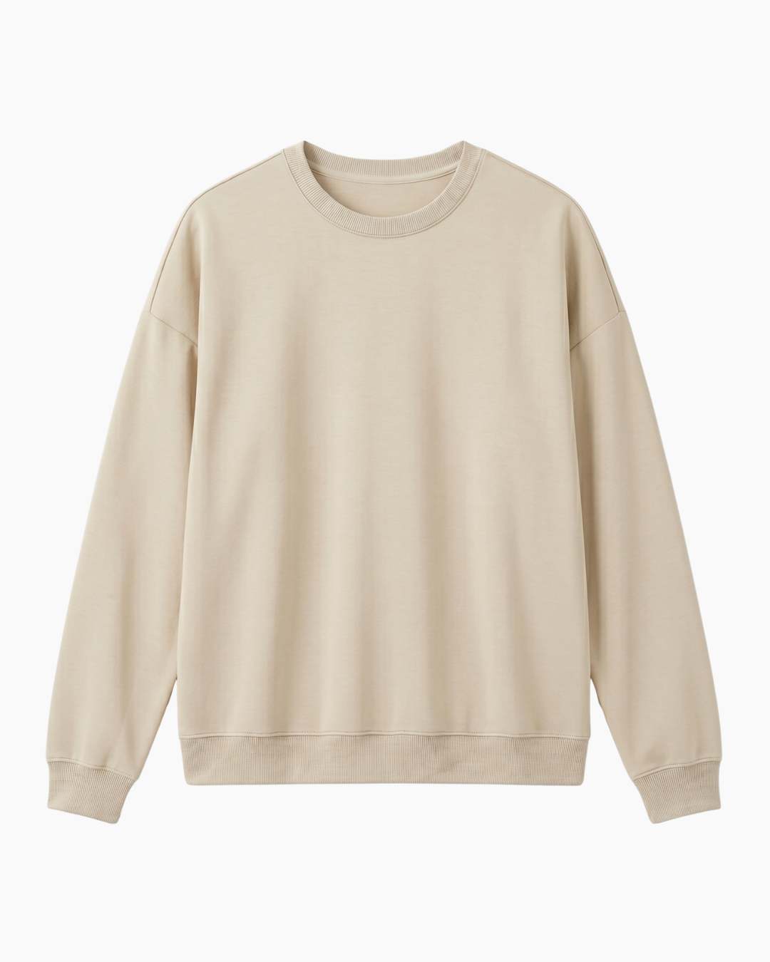 Solid Color Bamboo Adult Crewneck Sweatshirt