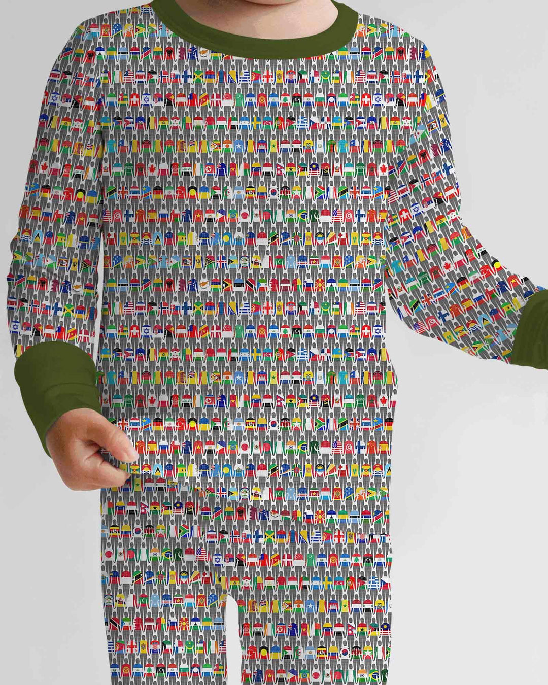 Around The World Bamboo Two Piece Long Sleeve Pajama Set