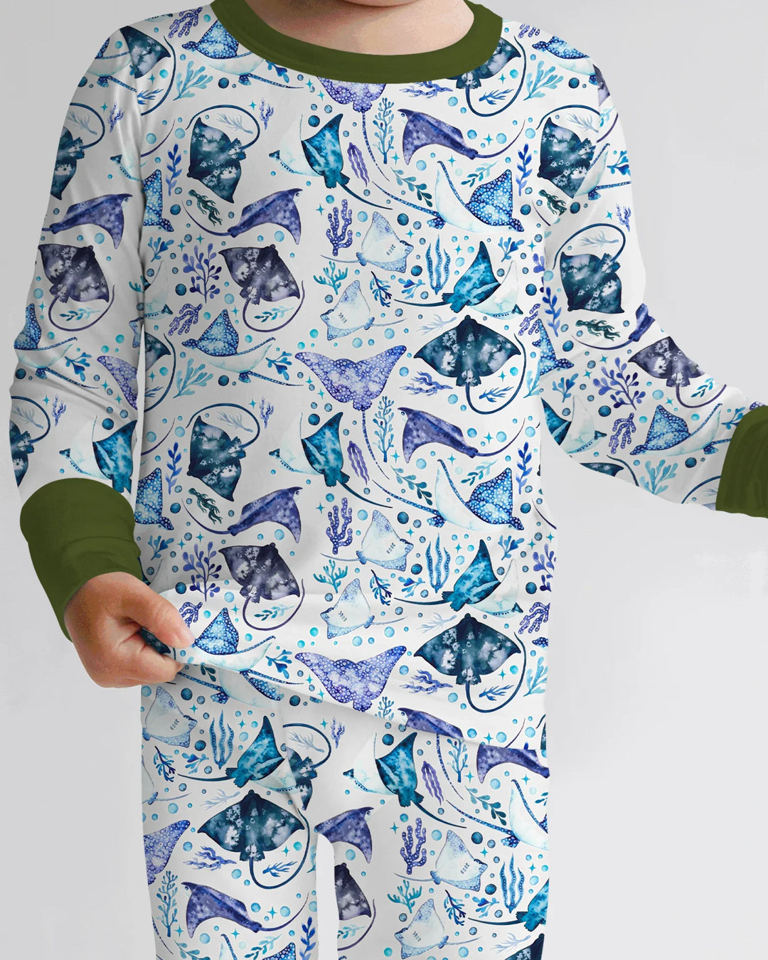 Ocean Dreams Drift Bamboo Two Piece Long Sleeve Pajama Set