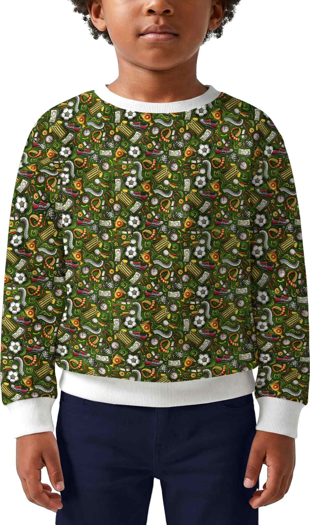 Green Soccer All-Star Bamboo Crewneck Sweatshirt