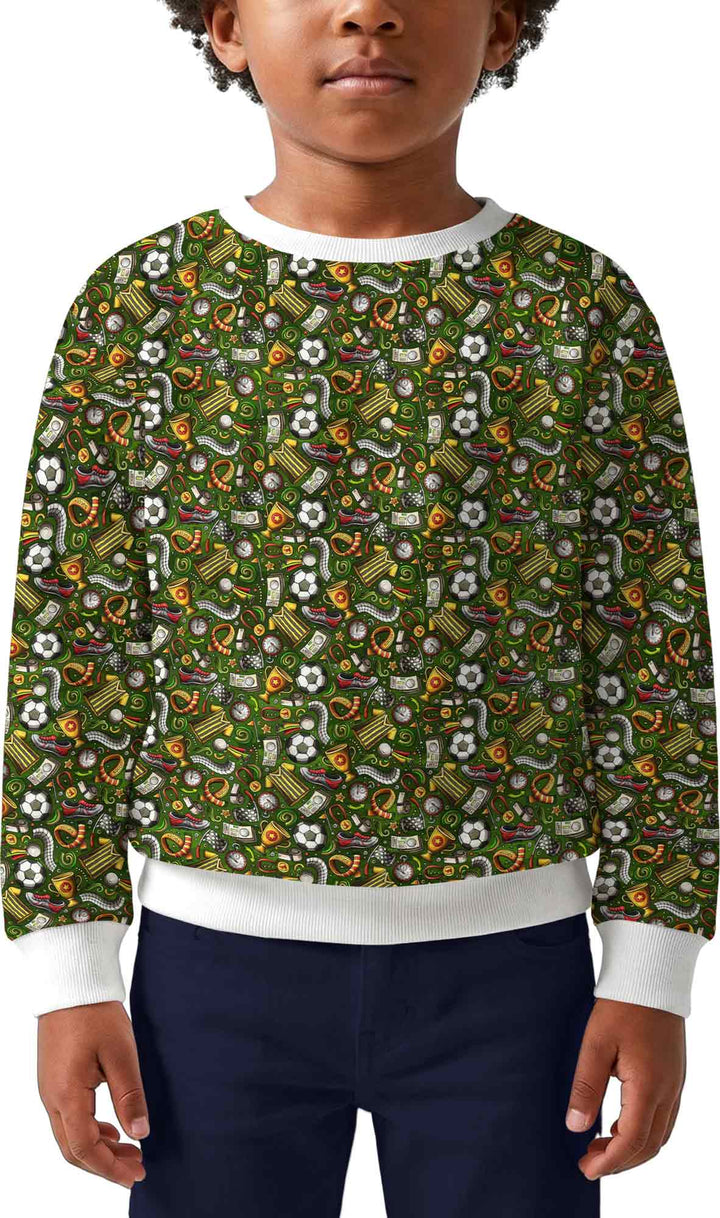 Green Soccer All-Star Bamboo Crewneck Sweatshirt