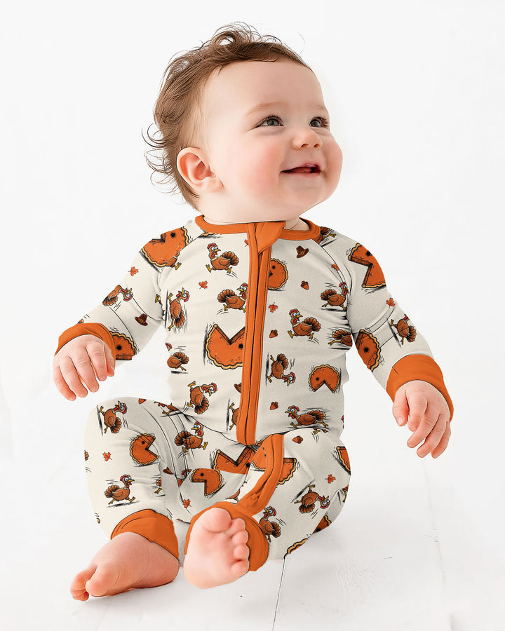 Thanksgiving Pumpkin Pie Chasing Bamboo Convertible Zippy