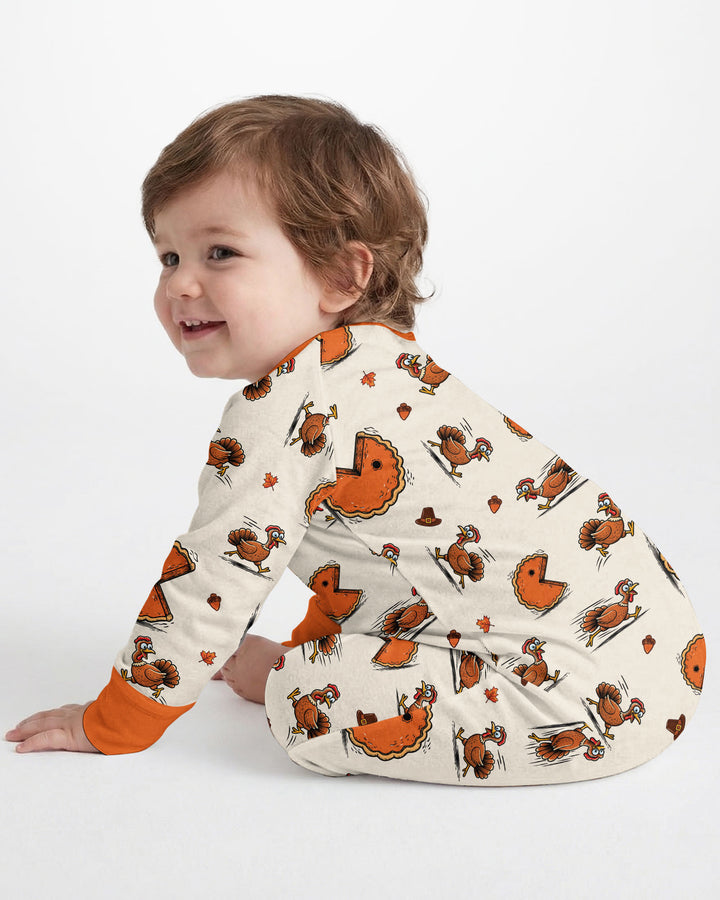 Thanksgiving Pumpkin Pie Chasing Bamboo Convertible Zippy