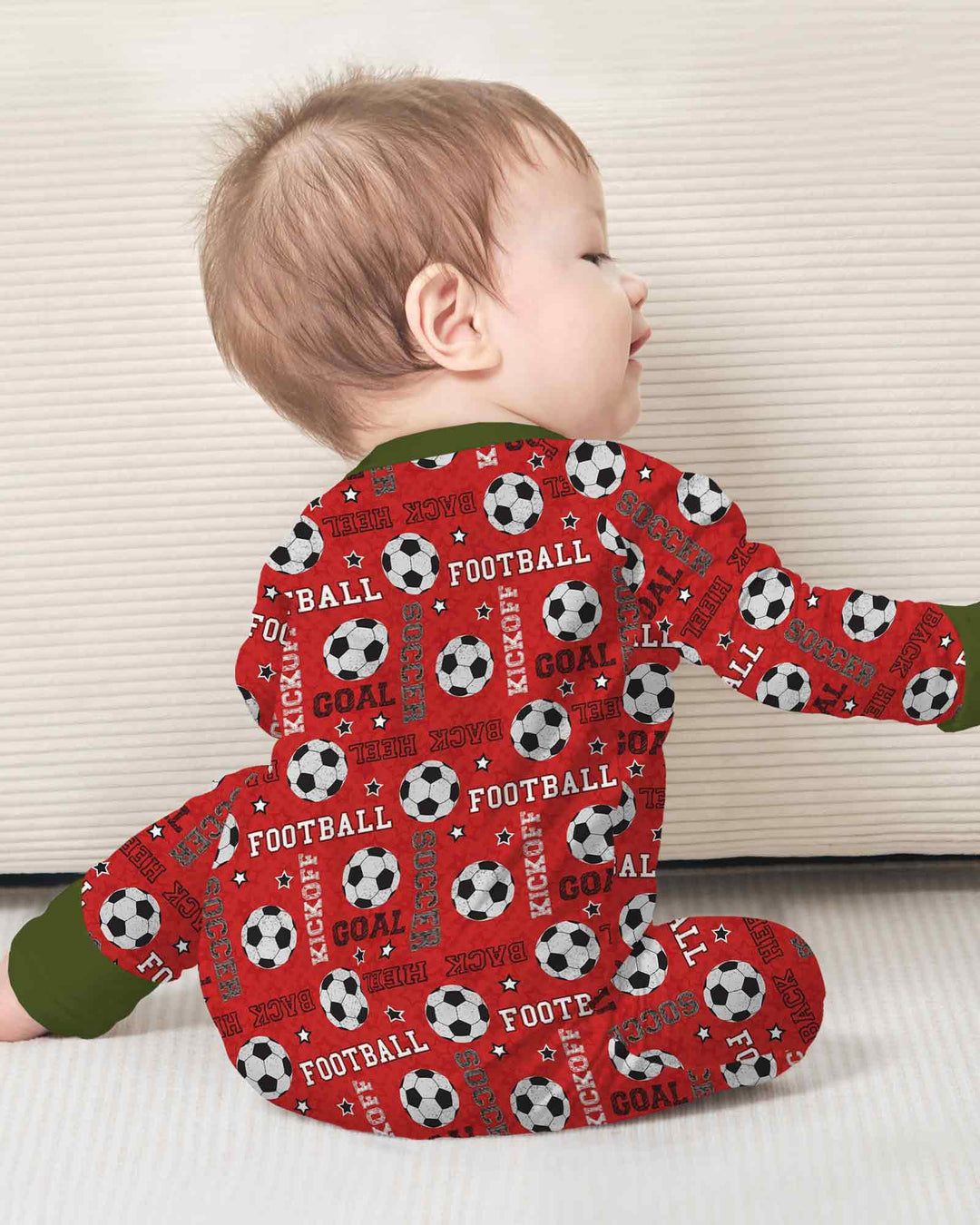 Red Soccer Ball Bamboo Convertible Zippy