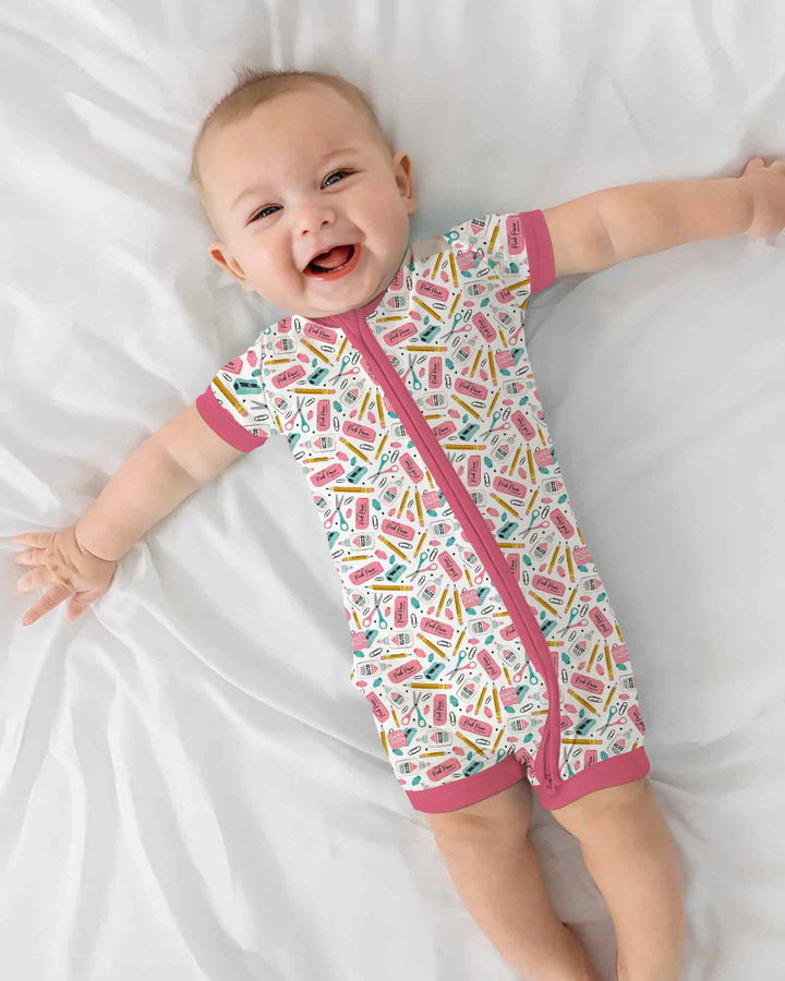 Pink Power School Supplies Bamboo Shorty Zippy