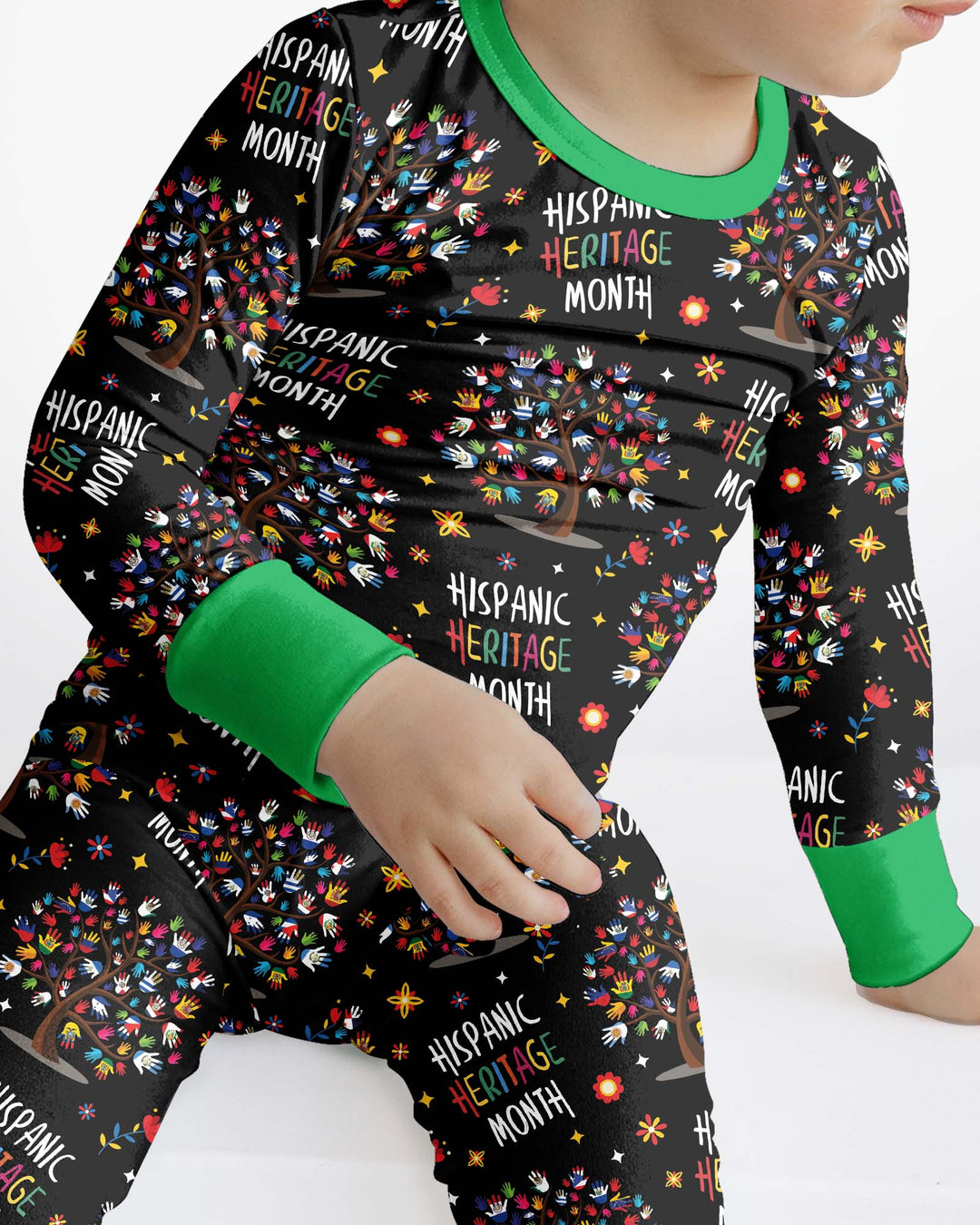 Little Heritage Roots Bamboo Two Piece Long Sleeve Pajama Set