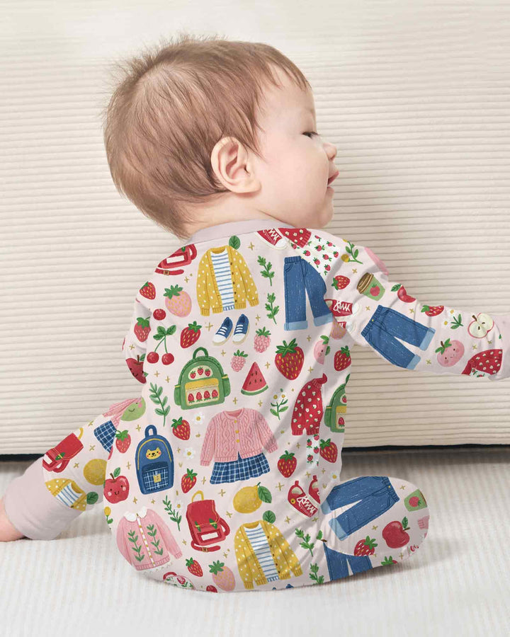 Strawberry School Style Bamboo Convertible Zippy