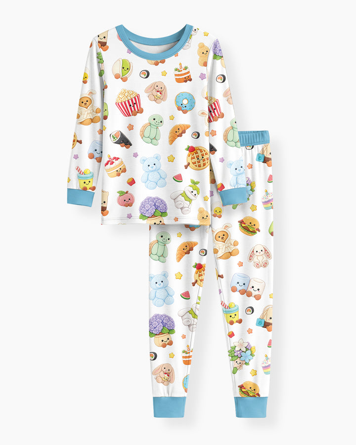 Kawaii Jellycat Bamboo Two Piece Long Sleeve Pajama Set