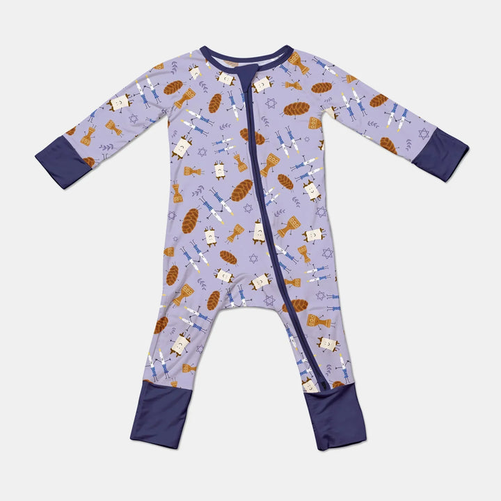 Shabbat Shalom Family Matching Bamboo Convertible Zippy