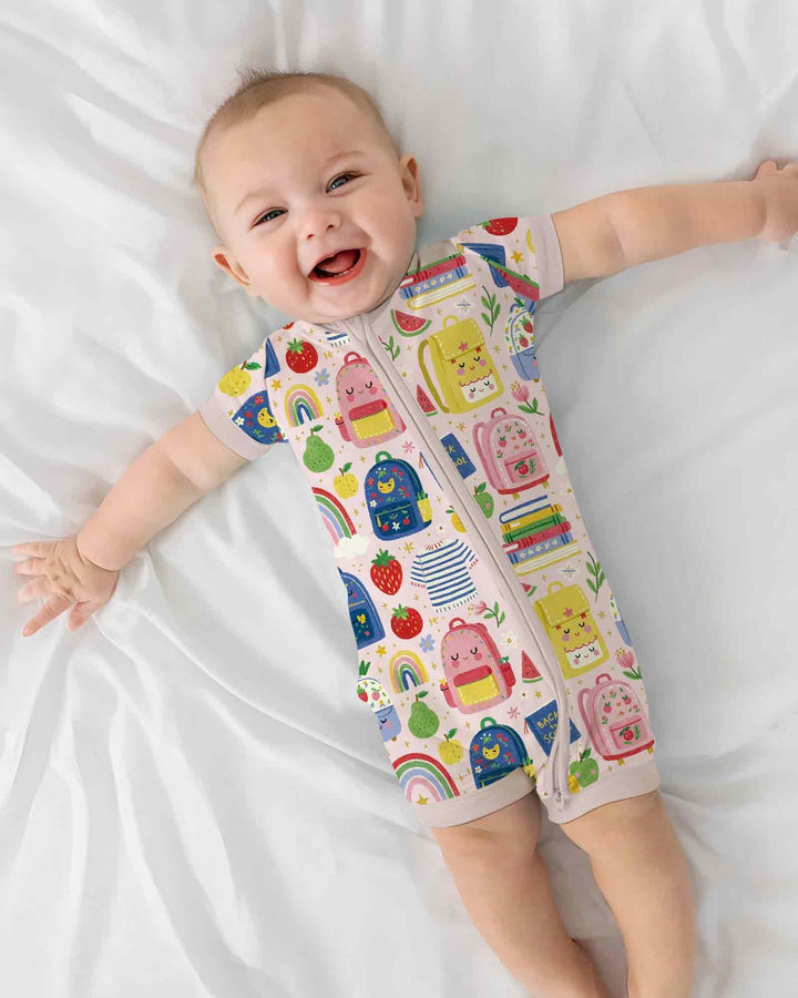 Sweet Rainbow School Adventure Days Bamboo Shorty Zippy