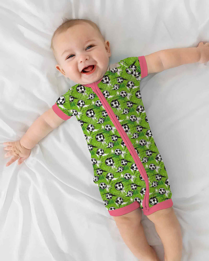 Green Soccer Energy Bamboo Shorty Zippy