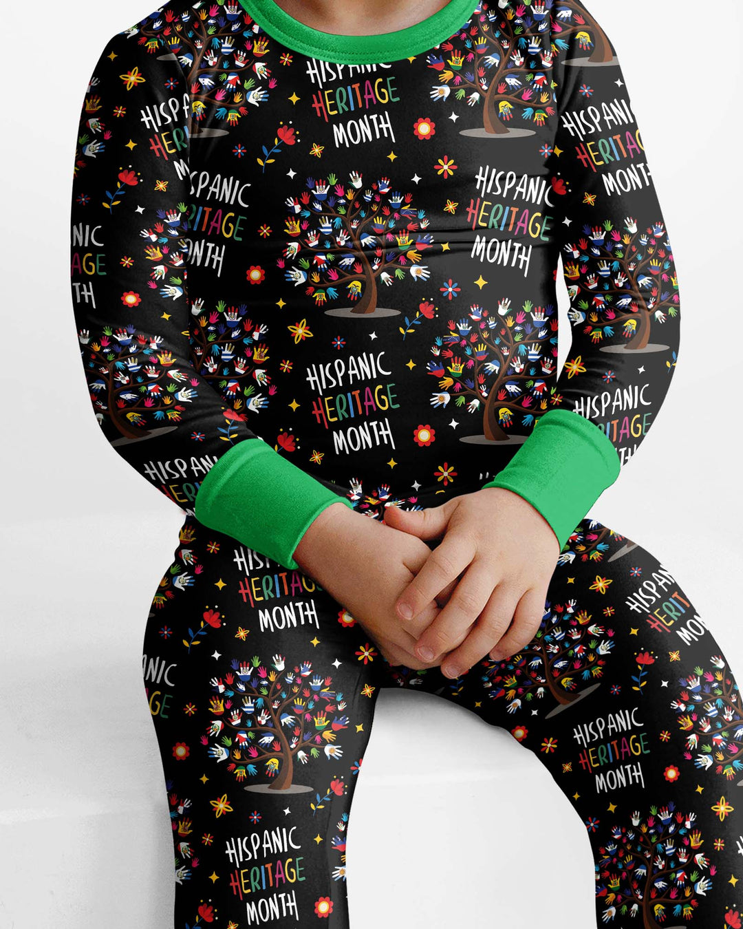 Little Heritage Roots Bamboo Two Piece Long Sleeve Pajama Set