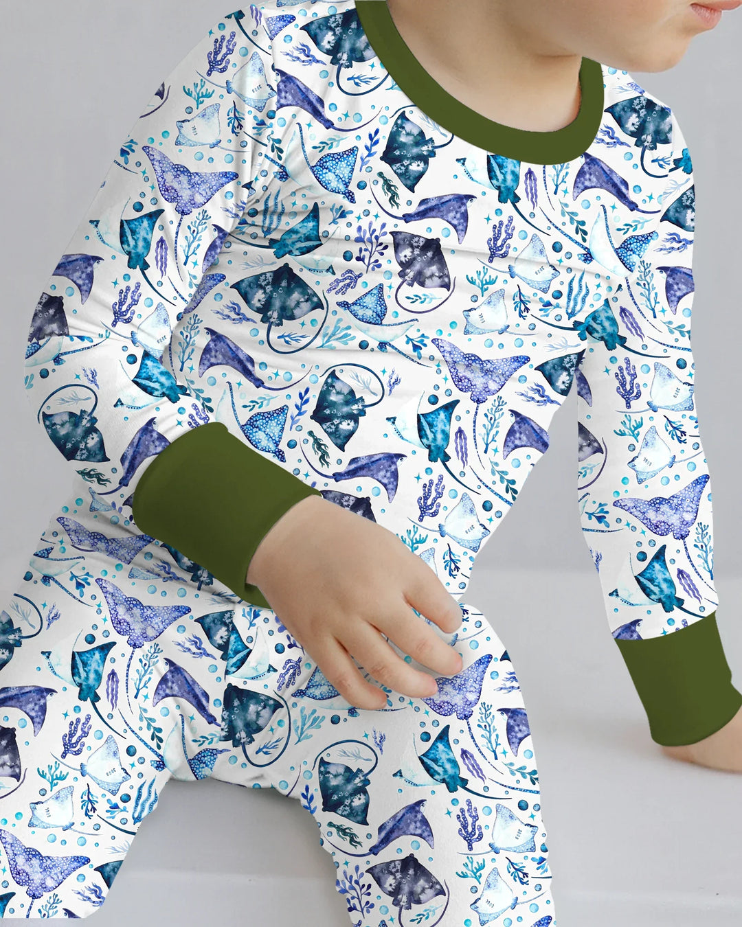 Ocean Dreams Drift Bamboo Two Piece Long Sleeve Pajama Set