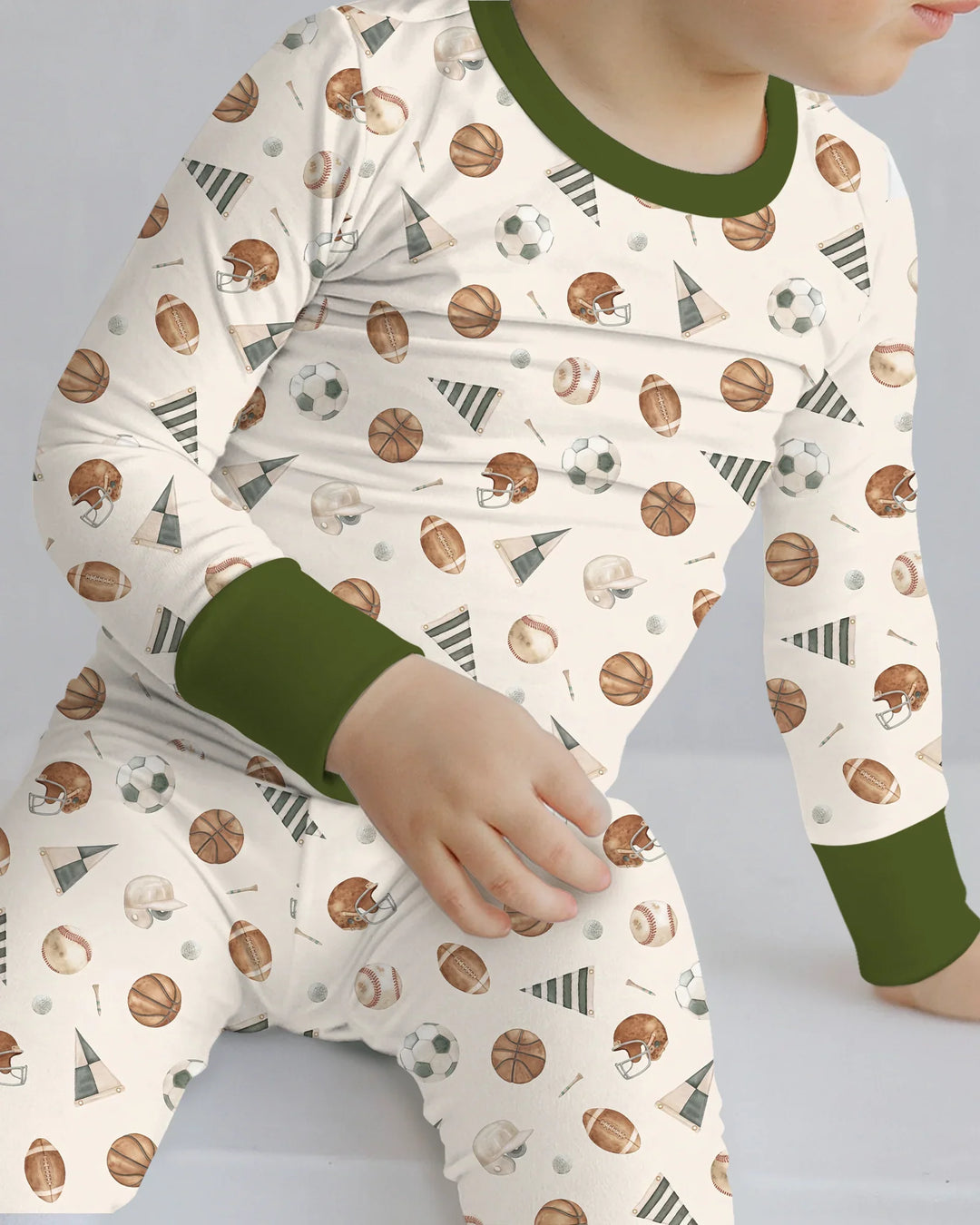 Game Day Heroes Bamboo Two Piece Long Sleeve Pajama Set