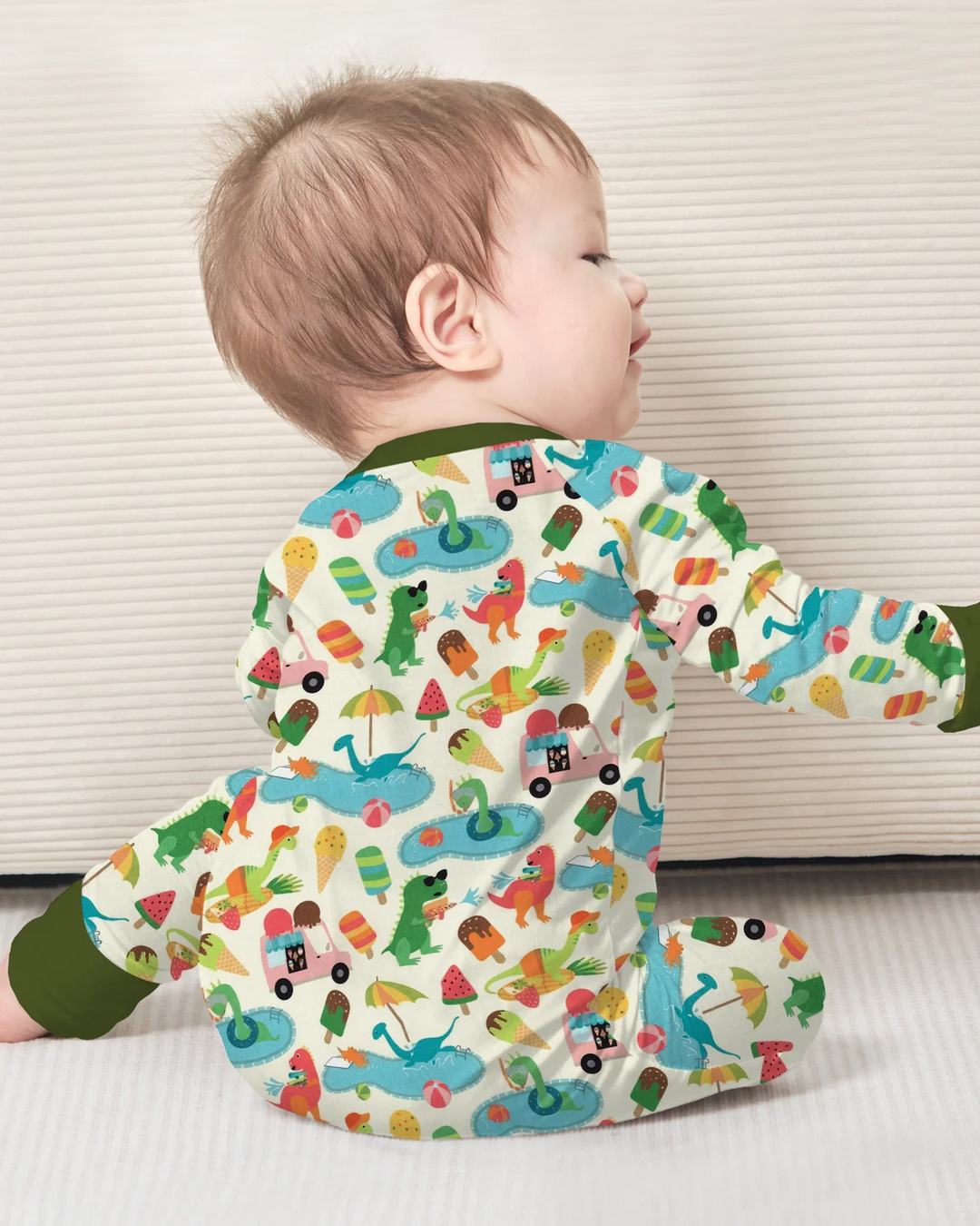 Dino Summer Splash Bamboo Convertible Zippy