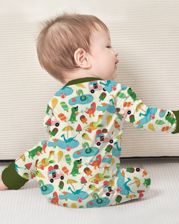 Dino Summer Splash Bamboo Convertible Zippy