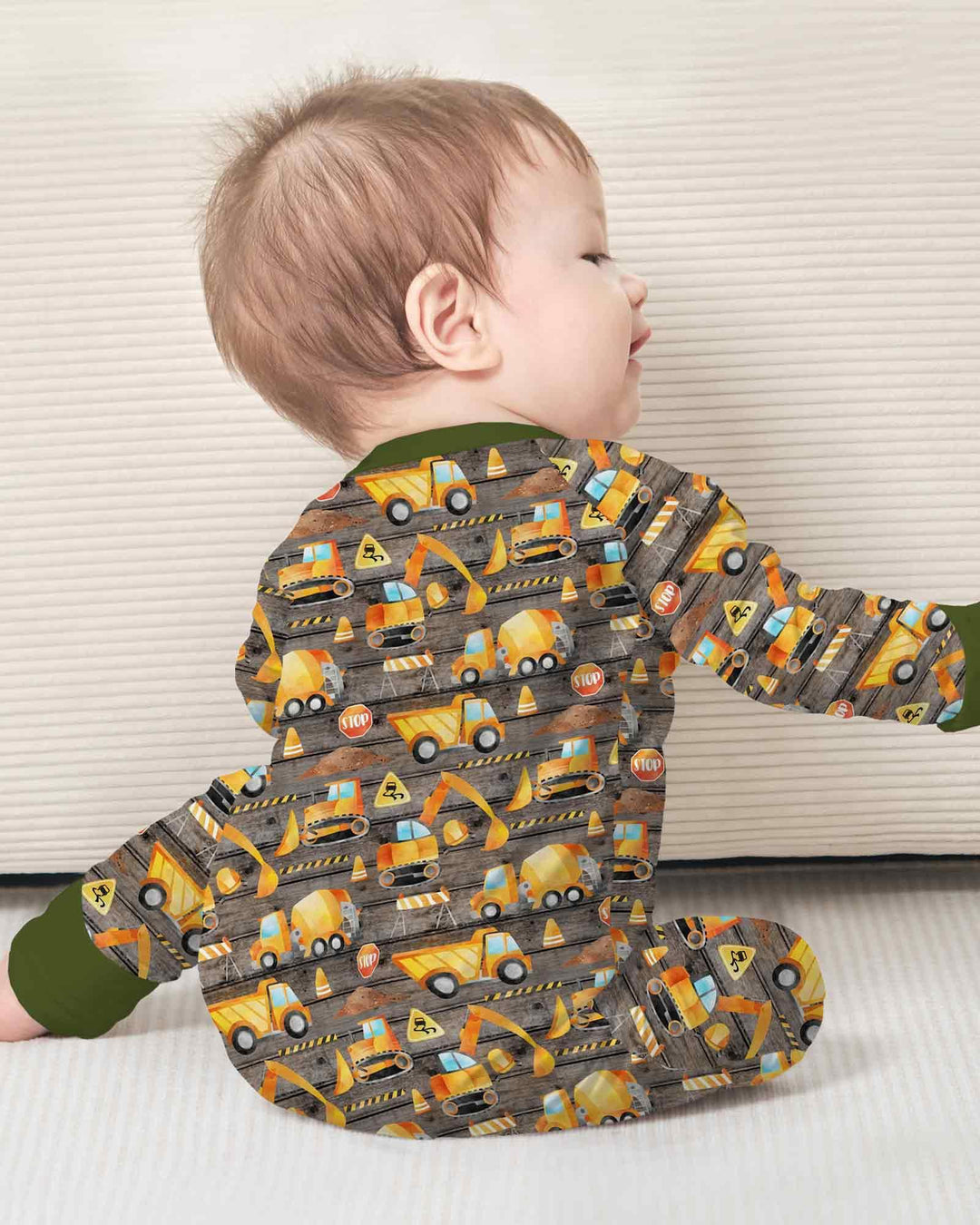Construction Vehicles Bamboo Convertible Zippy