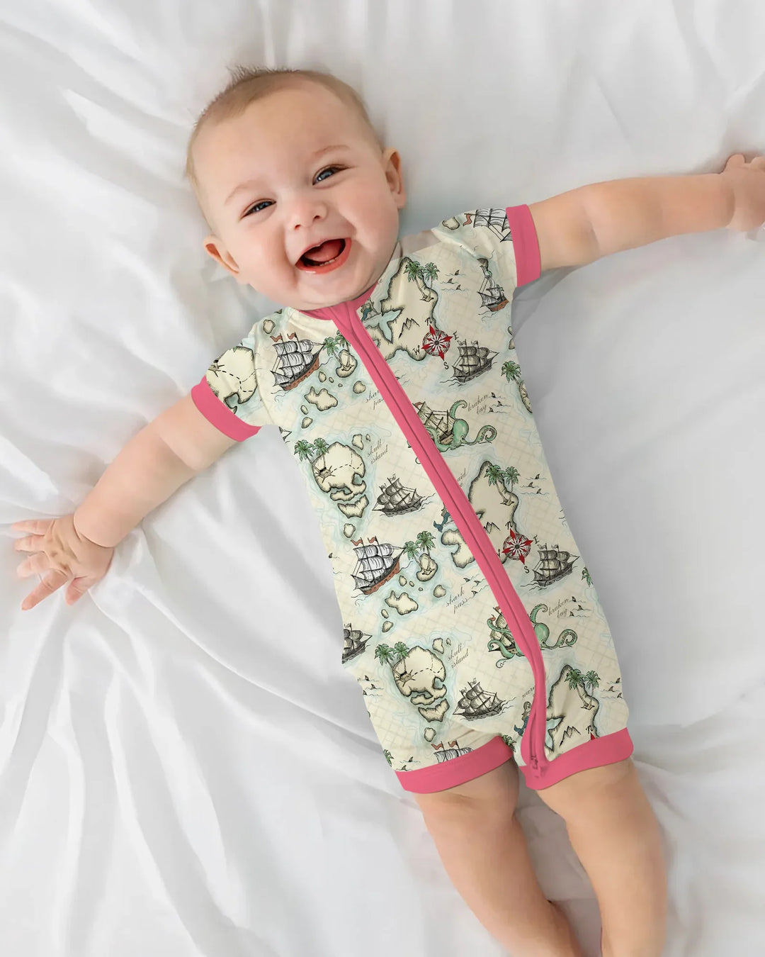 Pirate Treasure Map Quest Bamboo Shorty Zippy