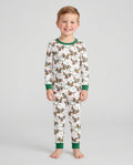 Preppy Christmas Mallard Duck Bamboo Two Piece Long Sleeve Pajama Set