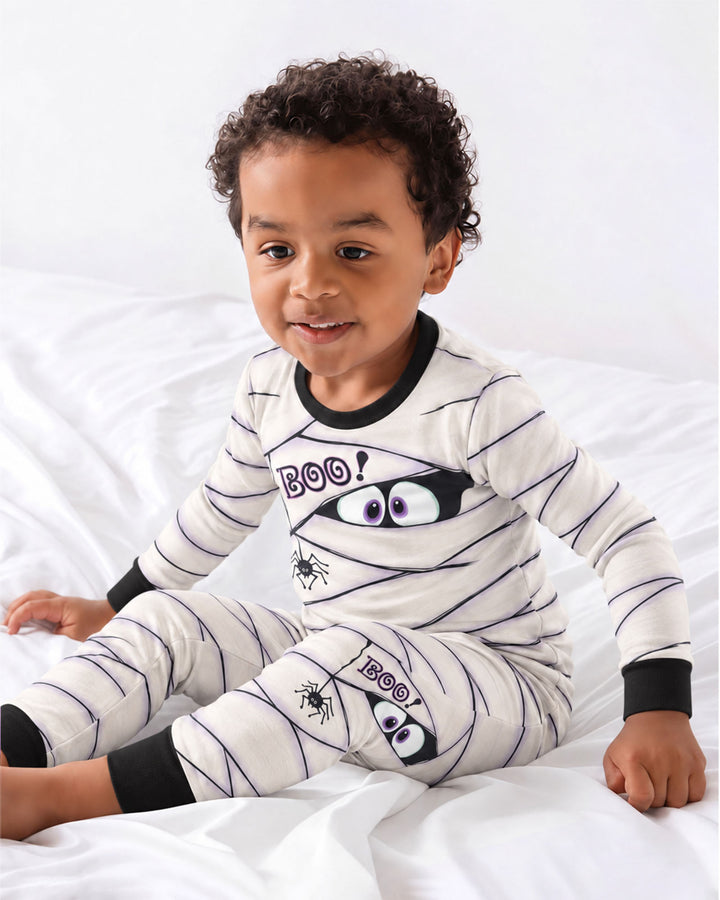 Little Mummy Halloween Bamboo Two Piece Long Sleeve Pajama Set