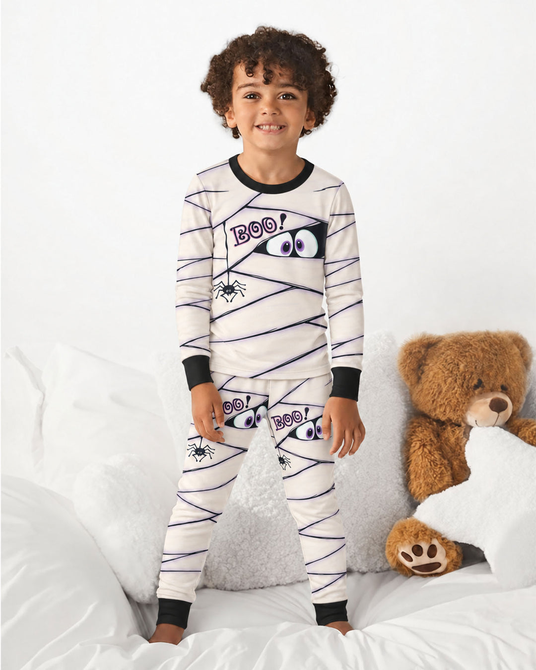 Little Mummy Halloween Bamboo Two Piece Long Sleeve Pajama Set