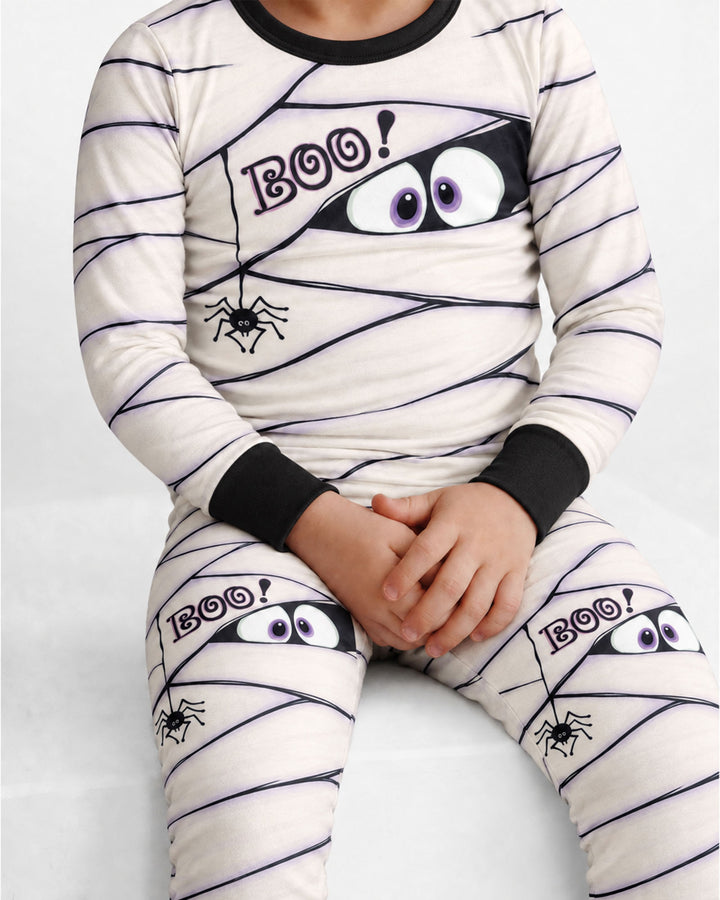 Little Mummy Halloween Bamboo Two Piece Long Sleeve Pajama Set