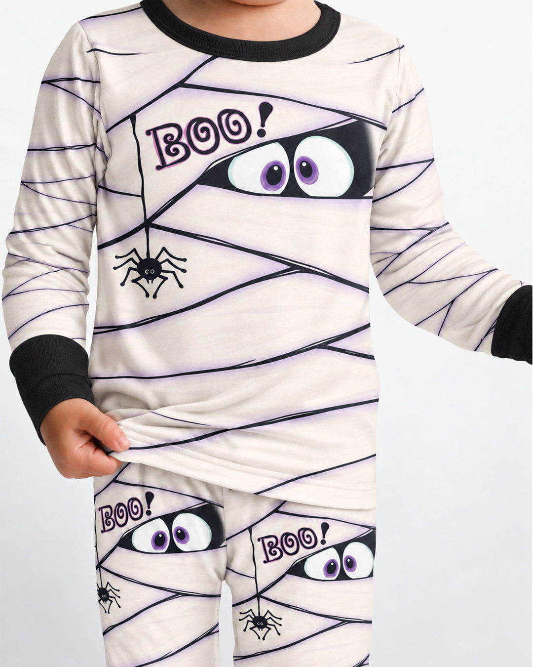 Little Mummy Halloween Bamboo Two Piece Long Sleeve Pajama Set