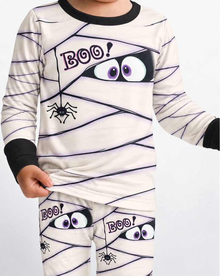 Little Mummy Halloween Bamboo Two Piece Long Sleeve Pajama Set