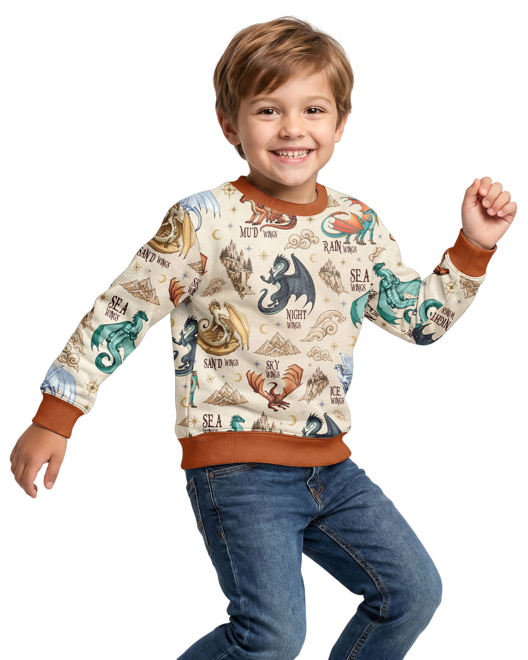 Elemental Dragons Bamboo Crewneck Sweatshirt