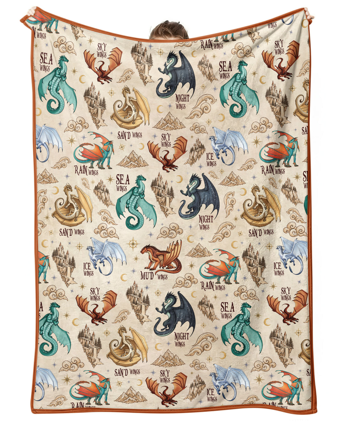 Elemental Dragons Bamboo Blanket