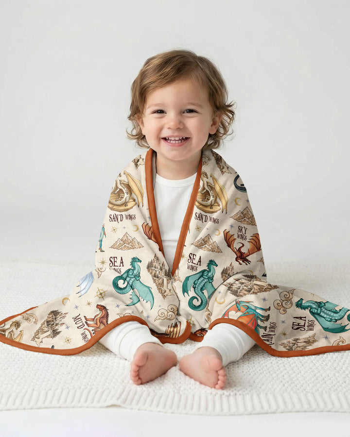 Elemental Dragons Bamboo Blanket