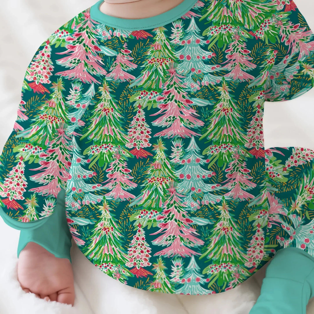 Brushstroke Merry Trees Convertible Zippy , Brushstroke Merry Trees Convertible Zippy - 0-3M