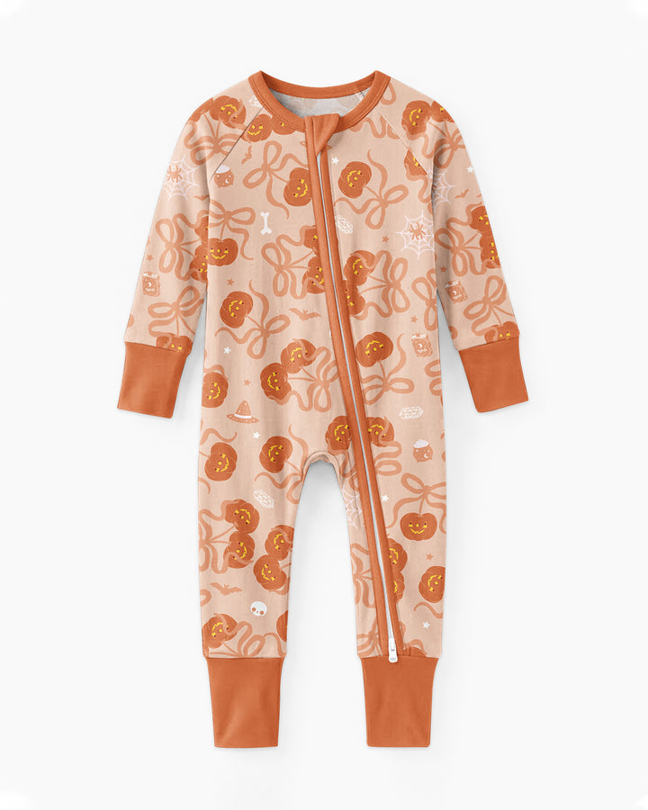 Jack-o'-lantern Coquette Bow Matching Bamboo Convertible Zippy
