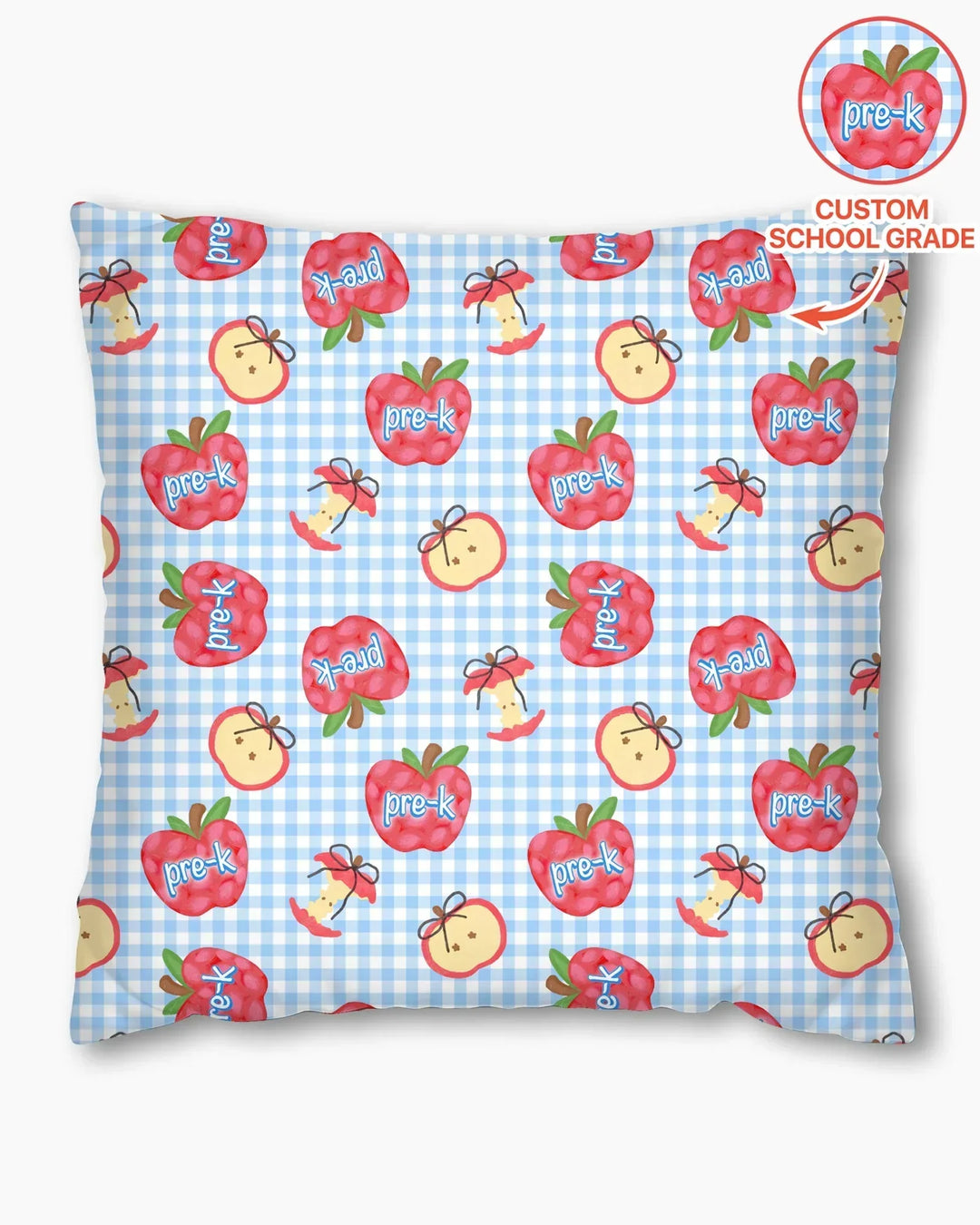 Custom School Grade Apple Days Bamboo Pillow Case