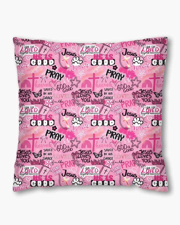 Pink Faith & Grace Bamboo Pillow Case