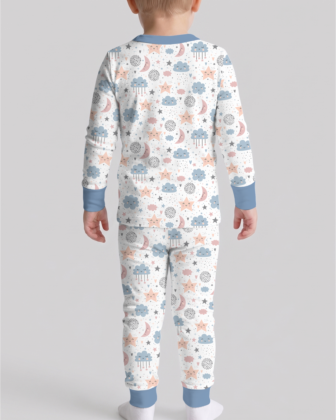 My Mommy Loves Me To The Moon And So Do I Bamboo Two Piece Long Sleeve Pajama Set