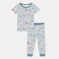 Car Route Map Two Piece Short Sleeve Pajama Set , Car Route Map Two Piece Short Sleeve Pajama Set - 12-18M